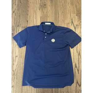 Holderness & Bourne Polo Men Large Navy  Tailored Fit 1916 PGA Golf Shirt